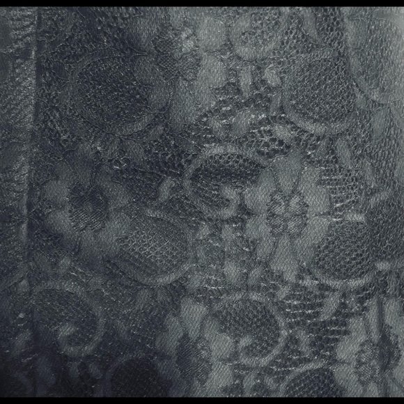 Forever 21 Black Lace A-line Skater Circle Mini Skirt Size Small - Picture 3 of 6